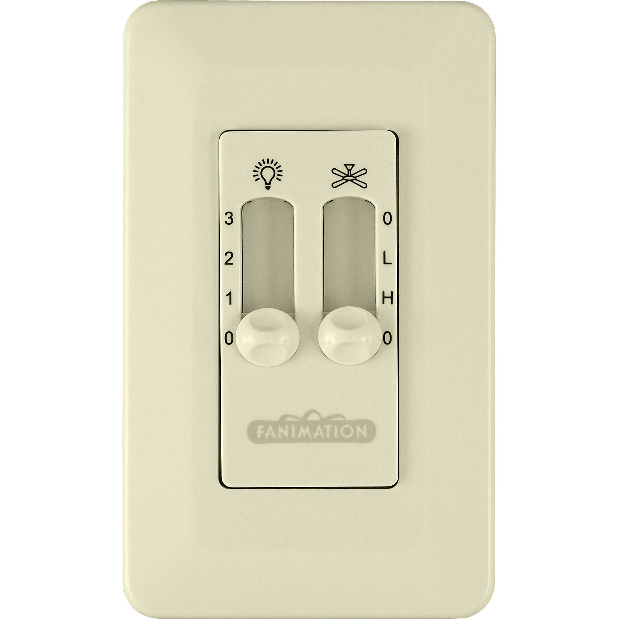 Controls Light Almond Fan Wall Control, Non-Reversing