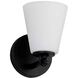 Fusion Collection - Alpino Family 5 inch Matte Black Wall Sconce Wall Light