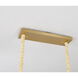 Canada 12 Light 12.2 inch Gold Chandelier Ceiling Light