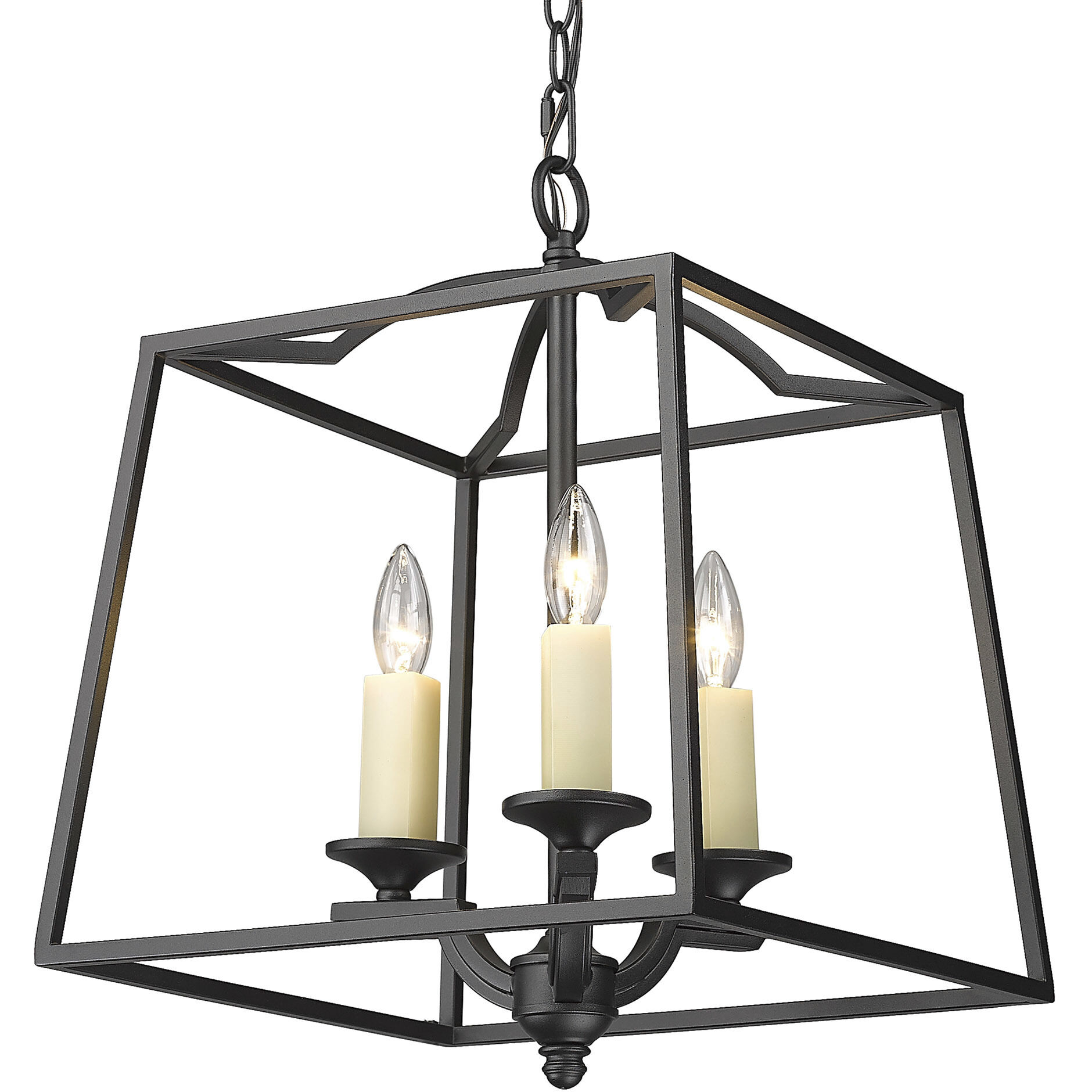Athena Pendant Ceiling Light in Natural Black