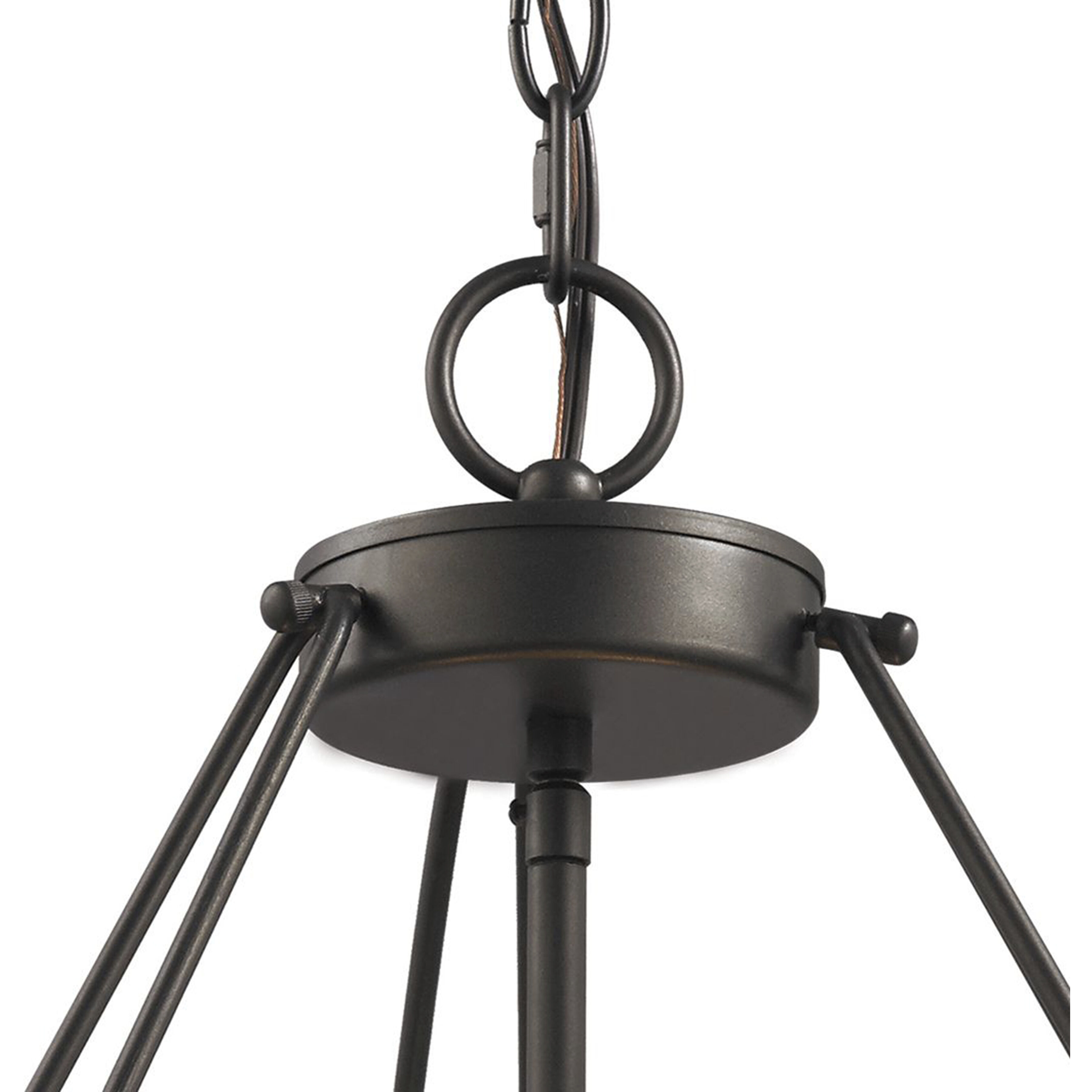 Ethan 3 Light 18 inch Tiffany Bronze Chandelier Ceiling Light