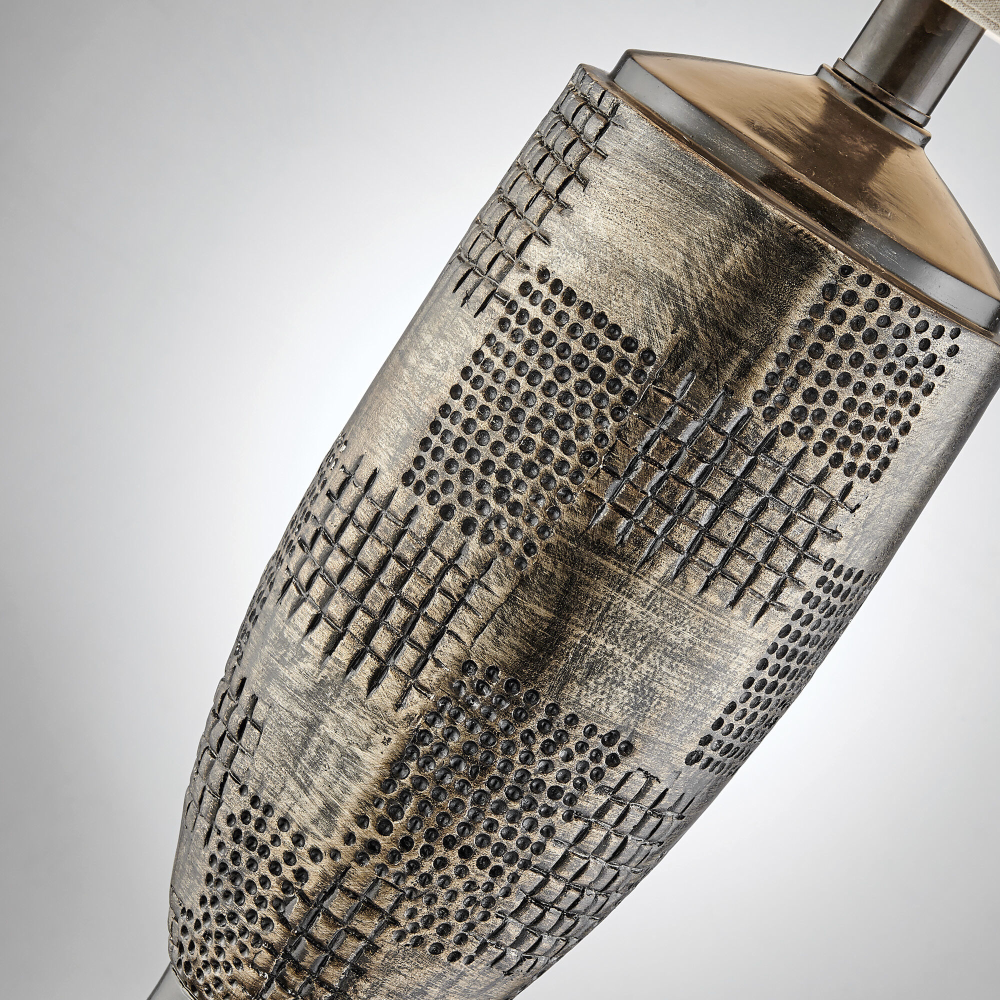 Tomas 31 inch 100.00 watt Antique Silver Table Lamp Portable Light