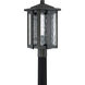 Everglade 1 Light 20.25 inch Earth Black Outdoor Post Lantern
