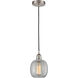 Edison Belfast 1 Light 6 inch Brushed Satin Nickel Mini Pendant Ceiling Light