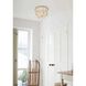 Jolie 3 Light 12 inch Antique White Flush Mount Ceiling Light