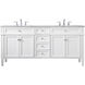 Park Avenue 72 X 22 X 35 inch White Vanity Sink Set