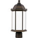 Sevier 1 Light 17.75 inch Antique Bronze Outdoor Post Lantern, Medium