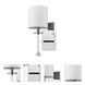 Kara 1 Light 5 inch Polished Nickel Sconce Wall Light