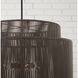 Jasper 4 Light 28.75 inch Umber and Black Outdoor Hanging Lantern