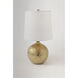 Heather 15 inch 40 watt Gold Table Lamp Portable Light