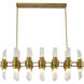 Canada 20 Light 12.2 inch Satin Brass Chandelier Ceiling Light