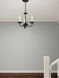 Home Basics 3 Light 14 inch Black Mini Chandelier Ceiling Light