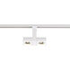 Dual Pipe 120 White Track Head Ceiling Light