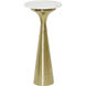 Cameron 23 X 10 inch White and Gold Table