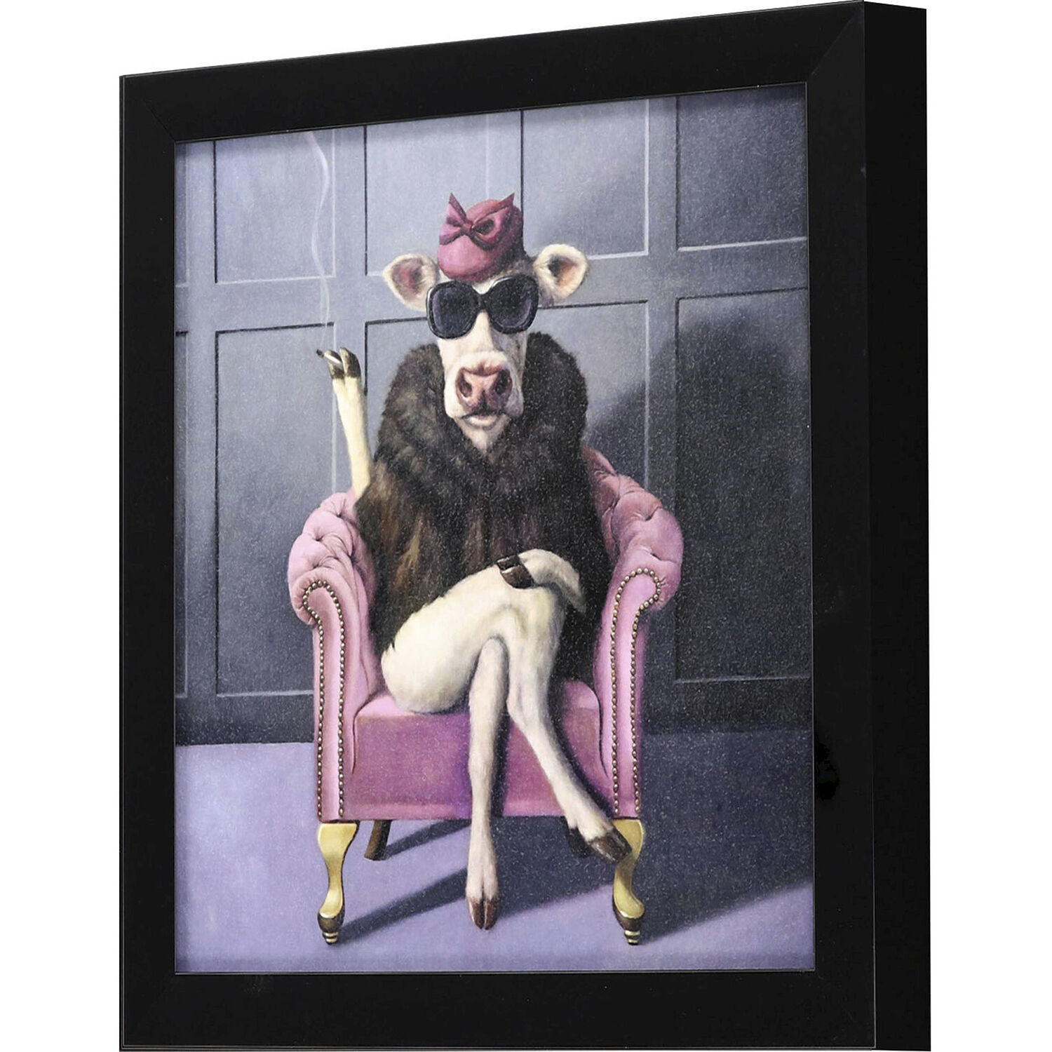 Animals 11 X 11 inch Non-Glass Framed Art, Propac