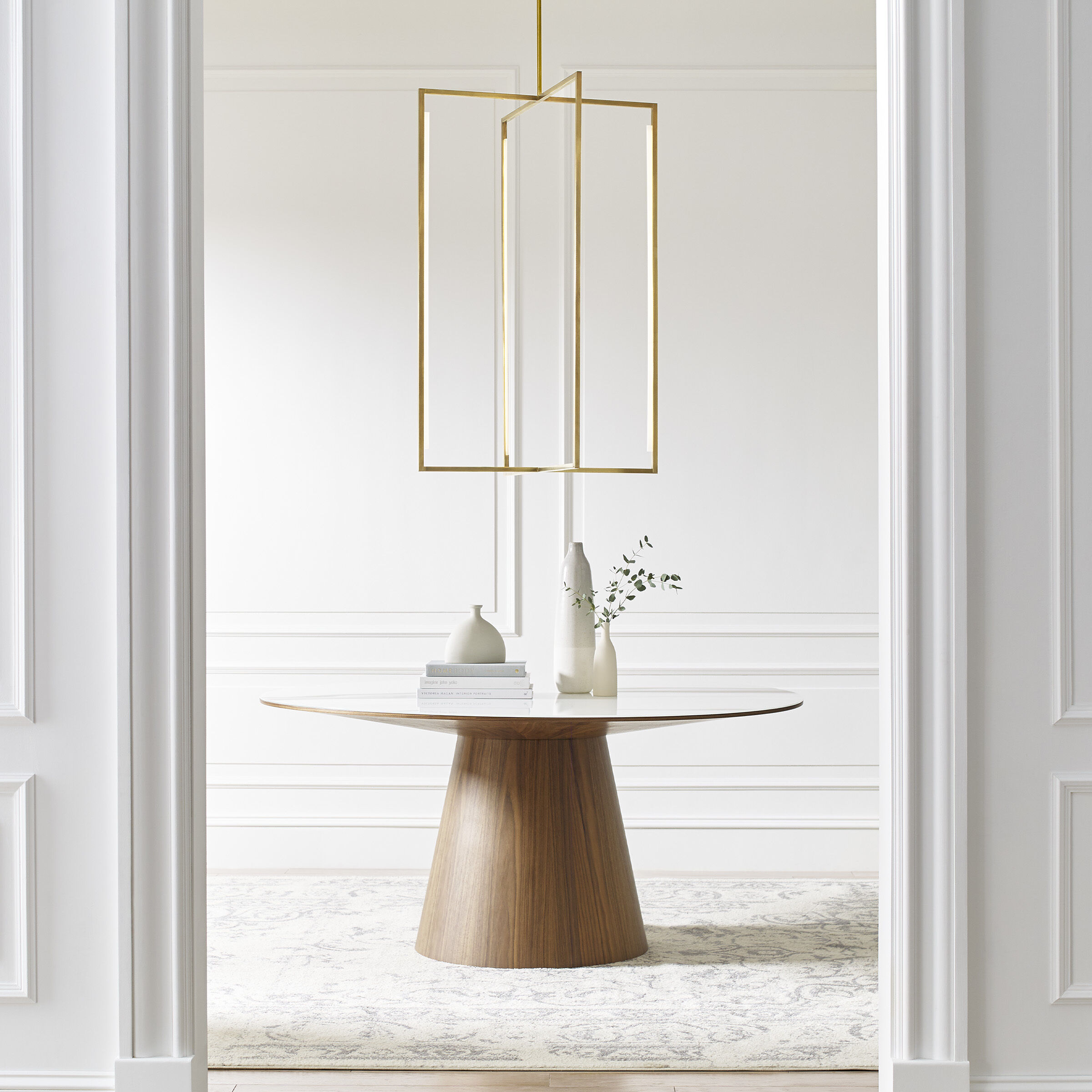 Sean Lavin Kenway LED 28 inch Natural Brass Pendant Ceiling Light, Integrated LED