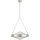 Agate 4 Light 20 inch Polished Nickel Pendant Ceiling Light