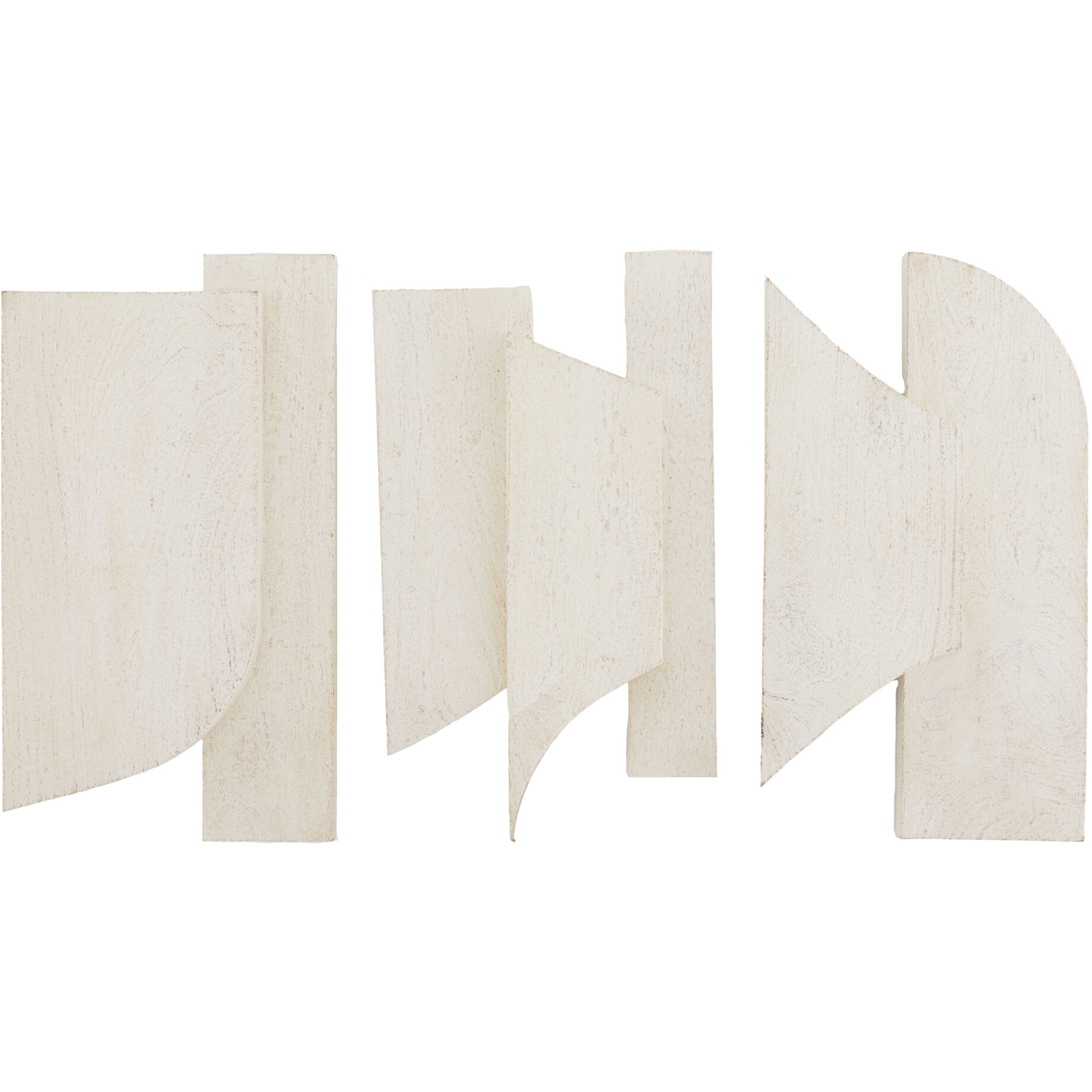 Pierson Whitewash Sandblasted Wall Plaques, Set of 3