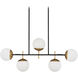Alluria 5 Light 36 inch Weathered Black W/Autumn Gold Island Light Ceiling Light