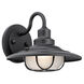 Harvest Ridge 1 Light 9 inch Textured Black Outdoor Wall, Medium