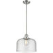 Franklin Restoration Bell 1 Light 12 inch Satin Gold Mini Pendant Ceiling Light in Incandescent, Seedy