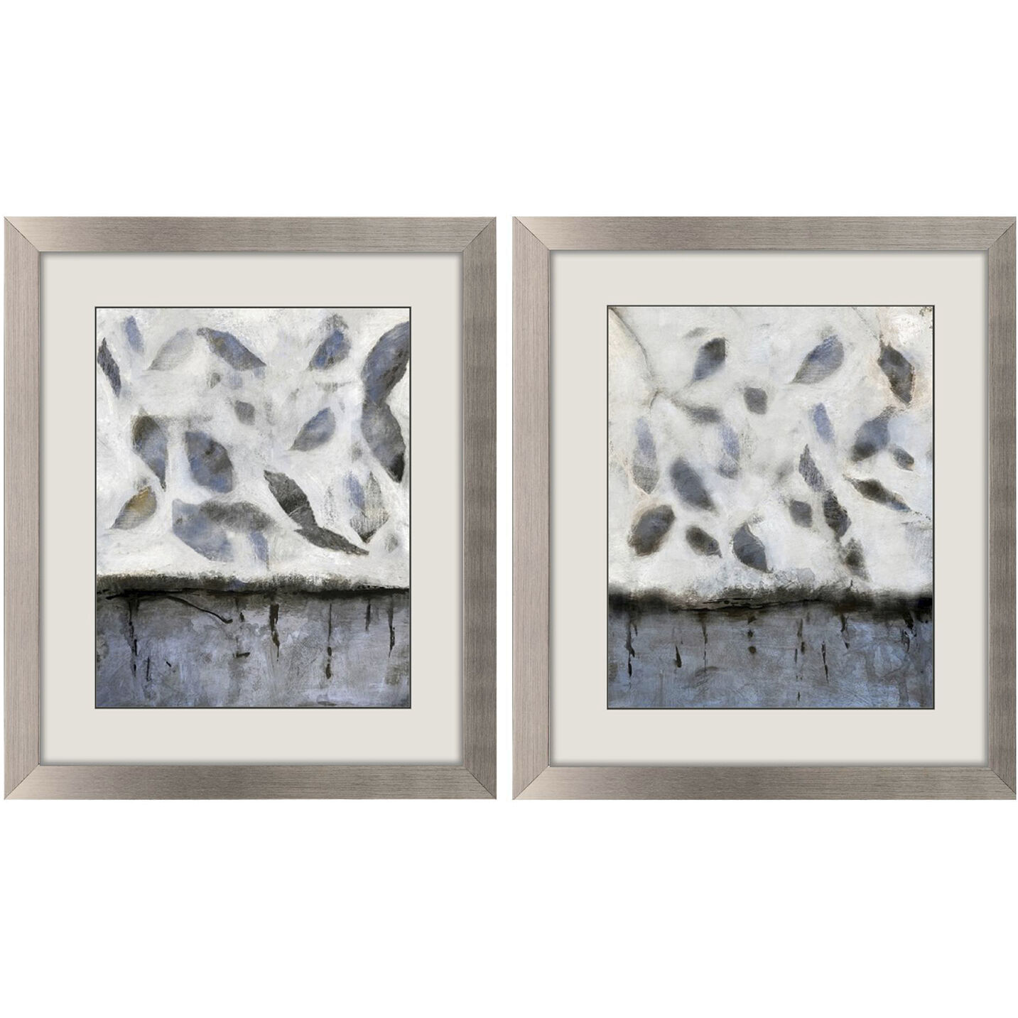 Abstract Blue and Gray and Black and White Framed Art, Propac