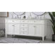 Park Avenue 72 X 22 X 35 inch White Vanity Sink Set