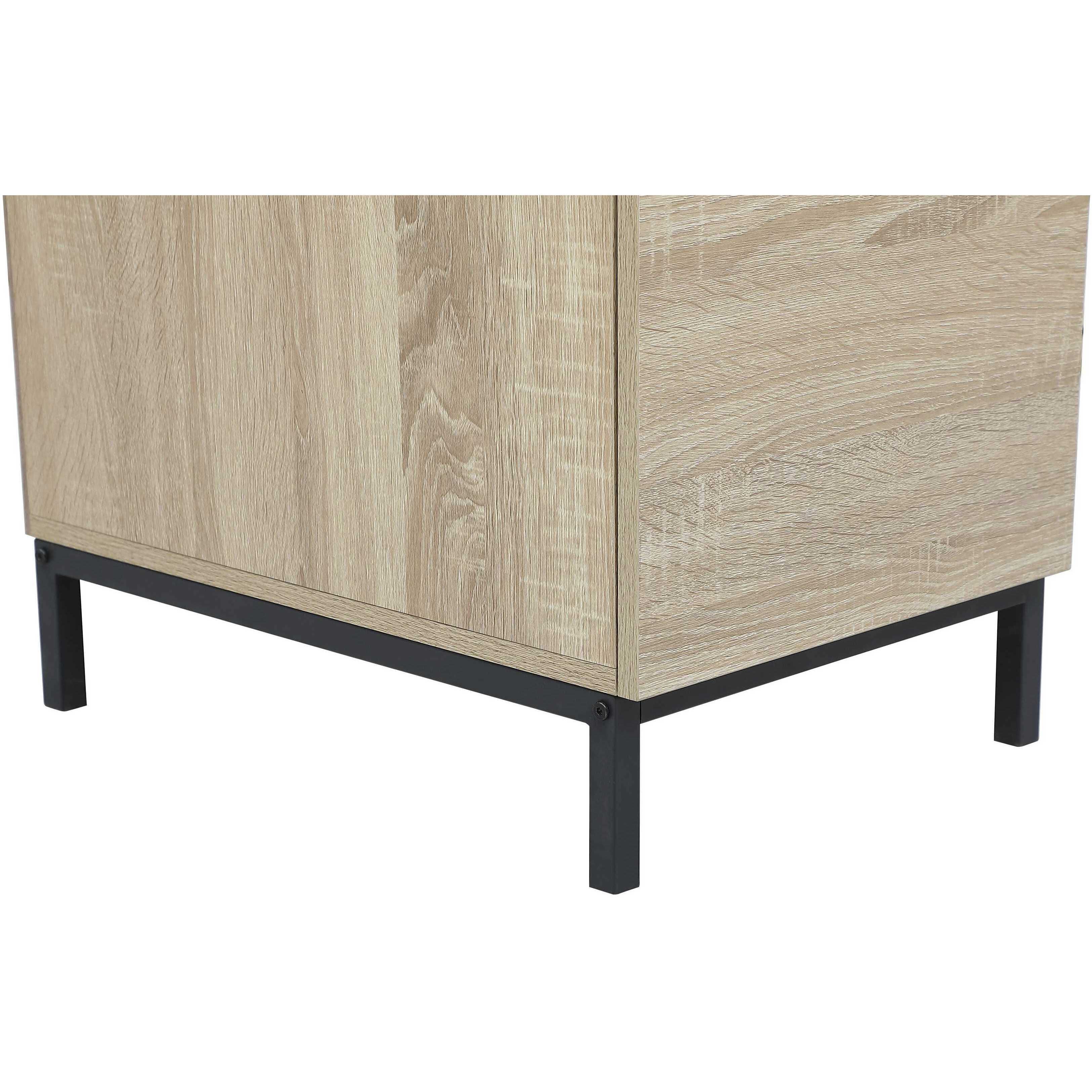 Emerson 42 inch Mango Wood and Black Desk