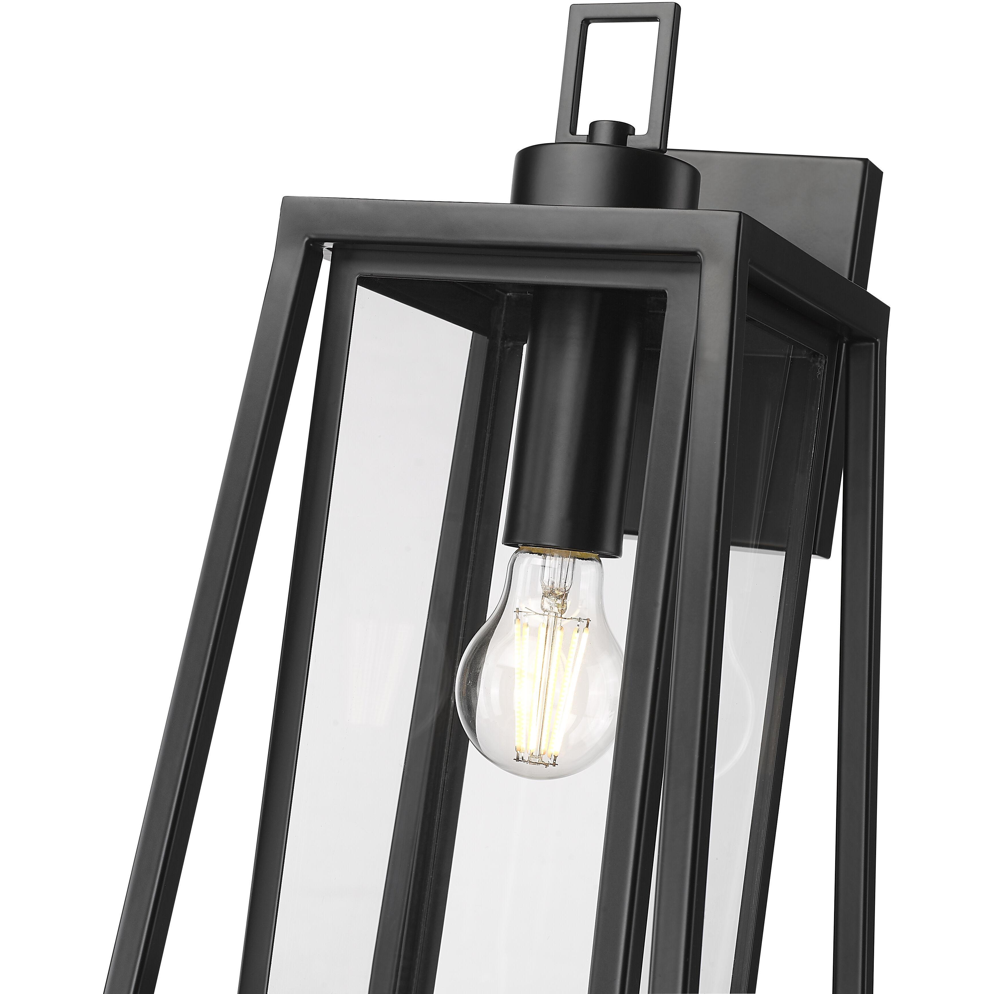 Denzell 1 Light 17.25 inch Powder Coated Black Outdoor Wall Sconce