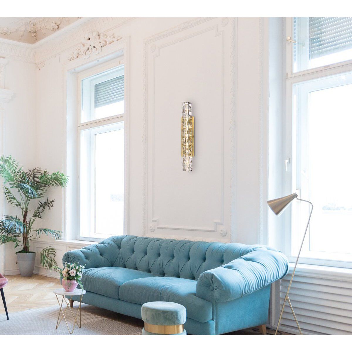 Valetta 1 Light 4 inch Gold Linear Wall Sconce Wall Light