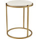 Solen 24.25 X 21.75 inch Aged Gold Accent Table