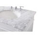 Wesley 72 X 22 X 35 inch White Vanity Sink Set