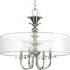 Marche 4 Light 22 inch Polished Nickel Pendant Ceiling Light, Design Series