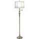 Ellie 66 inch 150 watt Burnished Brass Floor Lamp Portable Light