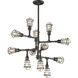 Conduit 12 Light 34.25 inch Old Silver Chandelier Ceiling Light