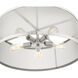 Industro 5 Light 25 inch Brushed Nickel Chandelier Ceiling Light