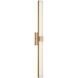 Fentress LED 36 inch Satin Brass Vanity Light Wall Light