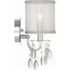 Hampton Bath Sconce Wall Light in Polished Chrome