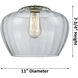 Edison Fenton 1 Light 11 inch Brushed Satin Nickel Flush Mount Ceiling Light in Plated Smoke Glass
