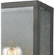 McKenzie 1 Light 11 inch Blackened Bronze with Brushed Brass Outdoor Wall Sconce