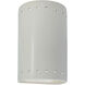 Ambiance Cylinder LED 5.75 inch Matte White ADA Wall Sconce Wall Light, Small
