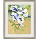 Snow Petals Blue and Green and Metallic and Multi Framed Art, The Studio