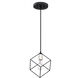 Holograph 1 Light 8 inch Earth Black Mini Pendant Ceiling Light, Small
