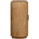 Newell Natural Mindi Wood and Dark Bronze 2 Door Cabinet