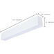 Momentum LED 2.36 inch White Linear Strip Ceiling Light