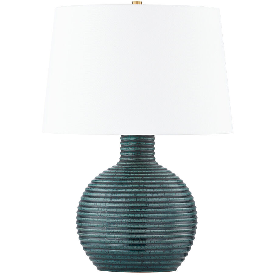 Sara 22 inch 15.00 watt Aged Brass Table Lamp Portable Light