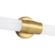 Warwick LED 25.25 inch Modern Gold Bathroom Vanity Wall Light