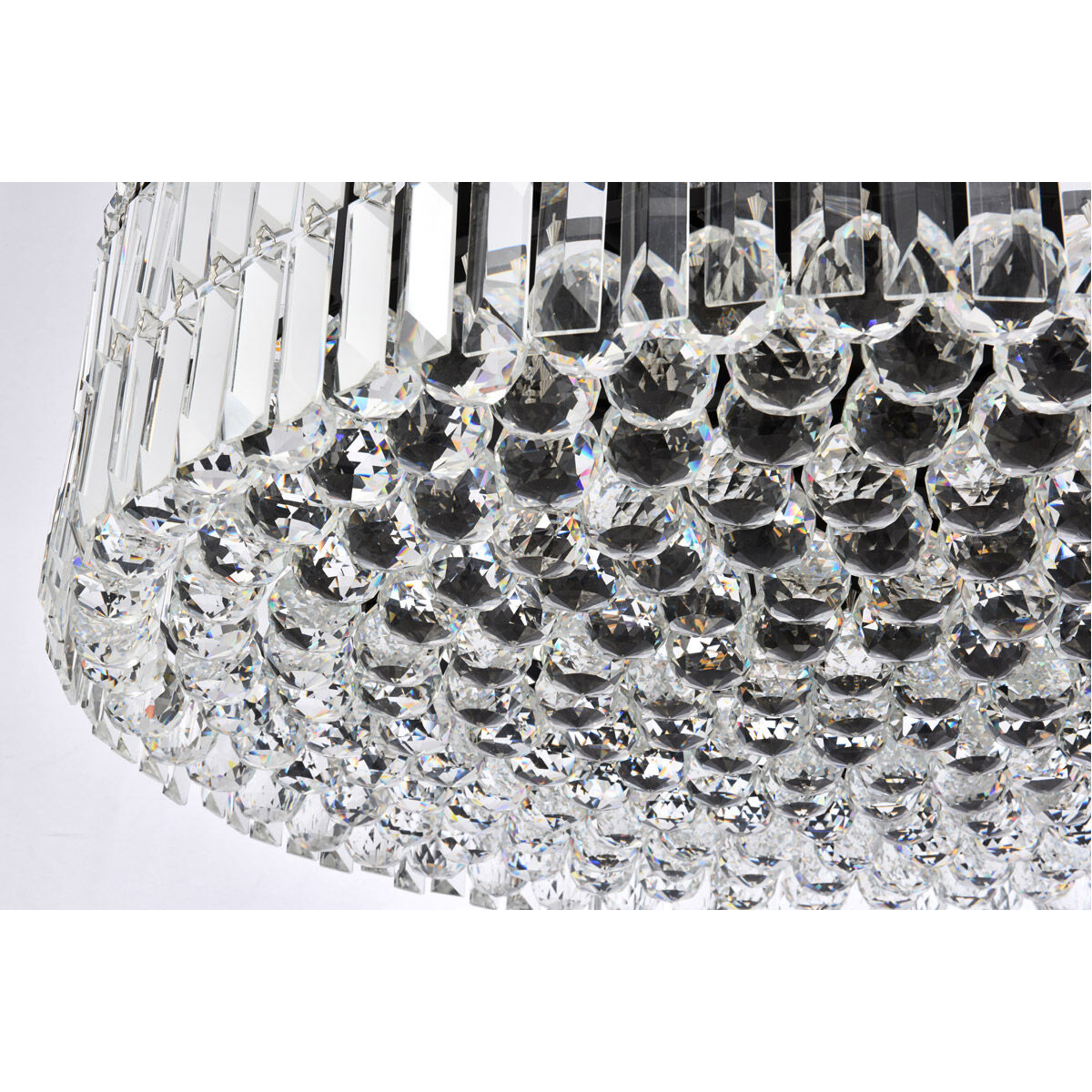 Maxime 12 Light 28 inch Black and Clear Chandelier Ceiling Light