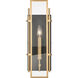 Mechanist Sconce Wall Light in Gold with Matte Black