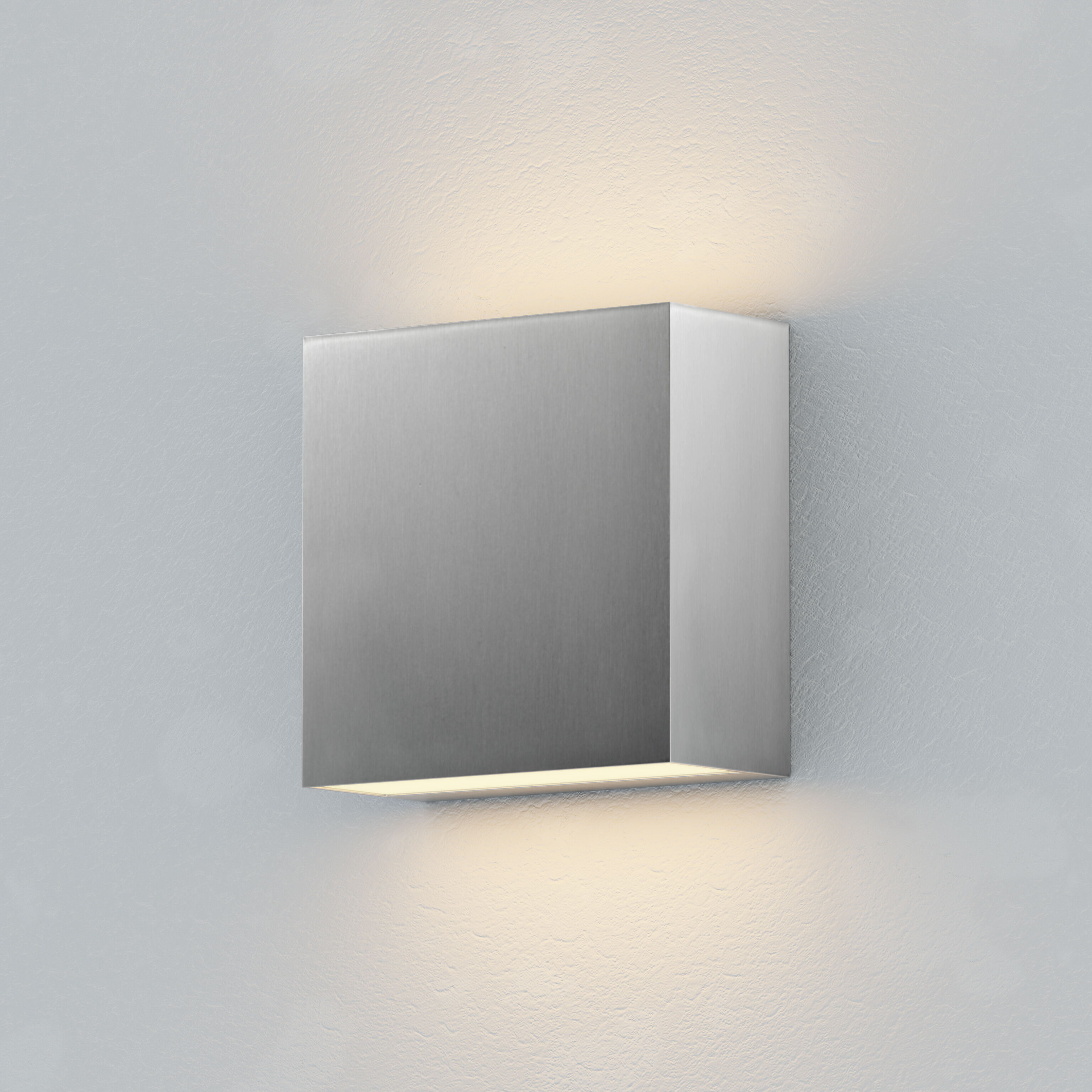 Cubed LED 5.5 inch Satin Aluminum Outdoor Wall Sconce